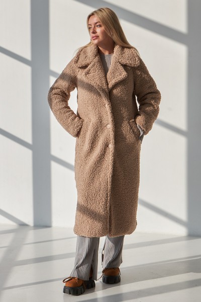 Жіноче пальто 385а баранчик