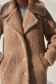 Жіноче осіннє пальто 385а матеріал баранчик