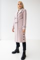Жіноче вовняне пальто 9.311 рожеве