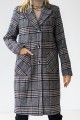 Жіноче вовняне пальто 9.315 коричневе