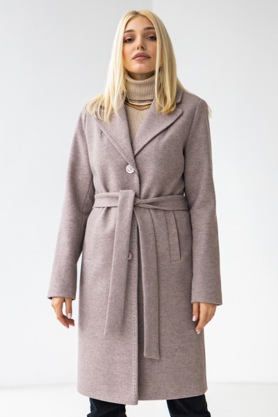 Женское шерстяное пальто 9.315a песочное